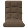 Chaise pliable de sol Marron Tissu 