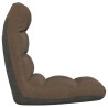 Chaise pliable de sol Marron Tissu 