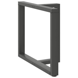 Pieds de table à manger en T 2 pièces Anthracite 90x35x(72-73) cm Acier 