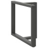 Pieds de table à manger en T 2 pièces Anthracite 90x35x(72-73) cm Acier 