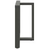Pieds de table à manger en T 2 pièces Anthracite 90x35x(72-73) cm Acier 