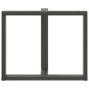 Pieds de table à manger en T 2 pièces Anthracite 90x35x(72-73) cm Acier 