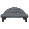 Lit pour chien gris foncé 70x52x30 cm velours 