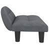 Lit pour chien gris foncé 70x52x30 cm velours 