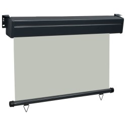 Auvent latéral de balcon 105x250 cm Gris 
