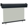 Auvent latéral de balcon 105x250 cm Gris 