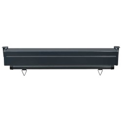 Auvent latéral de balcon 105x250 cm Gris 
