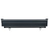 Auvent latéral de balcon 105x250 cm Gris 