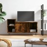 Meuble TV Chêne fumé 100x35x55 cm Bois d'ingénierie 