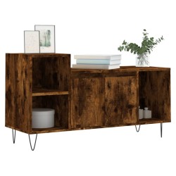 Meuble TV Chêne fumé 100x35x55 cm Bois d'ingénierie 