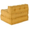 Pouf modulaire jaune 70x70x54 tissu 