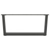 Pieds de table basse en forme de V, 2 pièces, anthracite, 70 x (30-31,3) cm, acier 