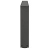 Pieds de table basse en forme de V, 2 pièces, anthracite, 70 x (30-31,3) cm, acier 