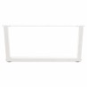 Pieds de table basse en forme de V, 2 pièces, blanc, 70 x (30-31,3) cm, acier 