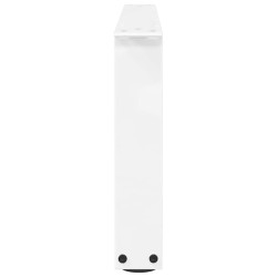 Pieds de table basse en forme de V, 2 pièces, blanc, 70 x (30-31,3) cm, acier 