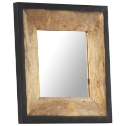 Miroir 50x50 cm Bois de manguier massif 