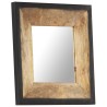 Miroir 50x50 cm Bois de manguier massif 