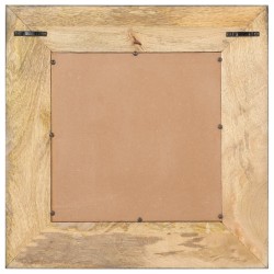 Miroir 50x50 cm Bois de manguier massif 