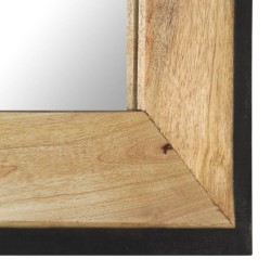 Miroir 50x50 cm Bois de manguier massif 