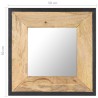 Miroir 50x50 cm Bois de manguier massif 