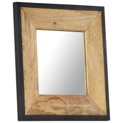 Miroir 50x50 cm Bois de manguier massif 