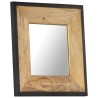 Miroir 50x50 cm Bois de manguier massif 