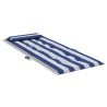 Coussins de chaise à dossier haut lot de 6 rayures bleu/blanc 