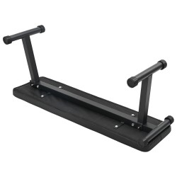 Banc de Poids Pliable 100 kg Noir 107x27x41 cm Acier 