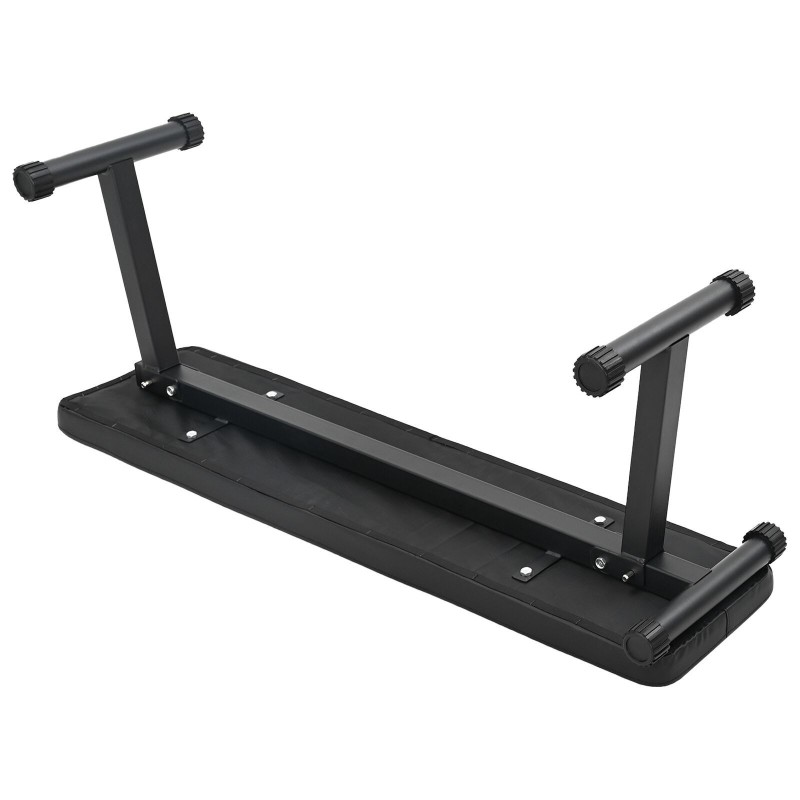 Banc de Poids Pliable 100 kg Noir 107x27x41 cm Acier 