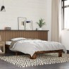 Cadre de lit sans matelas chêne fumé 75x190 cm 