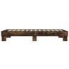 Cadre de lit sans matelas chêne fumé 75x190 cm 