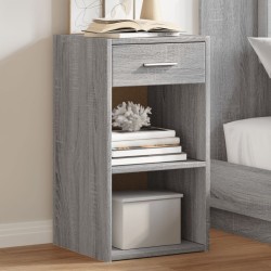 Tables de chevet 2 pcs sonoma gris 35x34x65cm bois d'ingénierie 