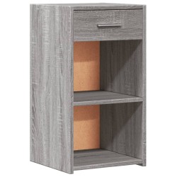Tables de chevet 2 pcs sonoma gris 35x34x65cm bois d'ingénierie 