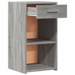 Tables de chevet 2 pcs sonoma gris 35x34x65cm bois d'ingénierie 