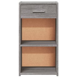 Tables de chevet 2 pcs sonoma gris 35x34x65cm bois d'ingénierie 