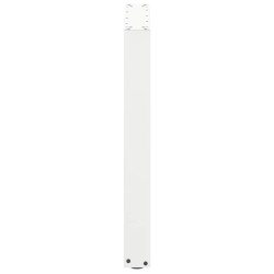 Pieds de table à manger en U, 3 pièces, blanc, 70 x (72-73) cm, acier 