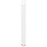 Pieds de table à manger en U, 3 pièces, blanc, 70 x (72-73) cm, acier 