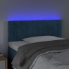 Tête de lit à LED Bleu foncé 90x5x78/88 cm Velours 