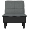 Chaise longue gris foncé tissu 