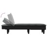 Chaise longue gris foncé tissu 