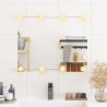 Miroir mural avec lumières LED 50x60 cm verre rectangulaire 