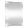 Miroir mural avec lumières LED 50x60 cm verre rectangulaire 