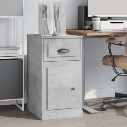 Armoire latérale avec tiroir gris béton 40x50x75 cm 