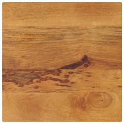 Dessus de table 60x60x3,8 cm carré bois massif manguier 