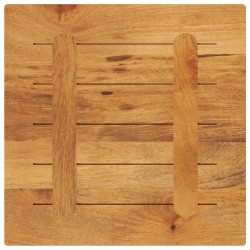 Dessus de table 60x60x3,8 cm carré bois massif manguier 