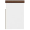 Banc à chaussures et coussin Blanc chêne sonoma Bois ingénierie 