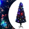 Arbre de Noël pré-éclairé avec support 240 cm fibre optique 