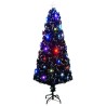 Arbre de Noël pré-éclairé avec support 240 cm fibre optique 
