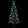 Arbre de Noël pré-éclairé avec support 240 cm fibre optique 