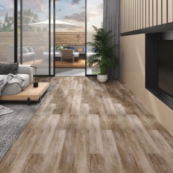 Planches de plancher PVC Non auto-adhésif5,26m²Délavage de bois 